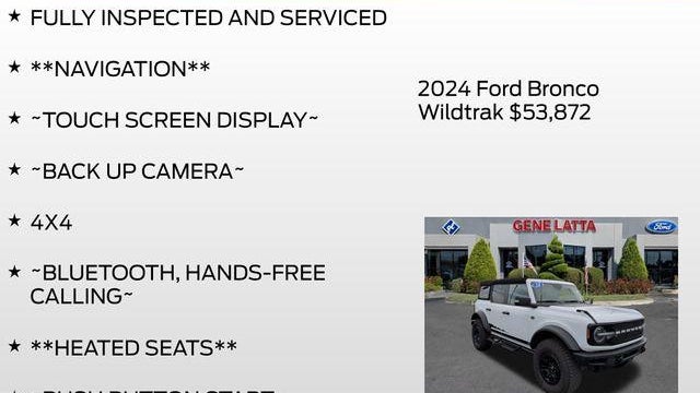 2024 Ford Bronco Wildtrak