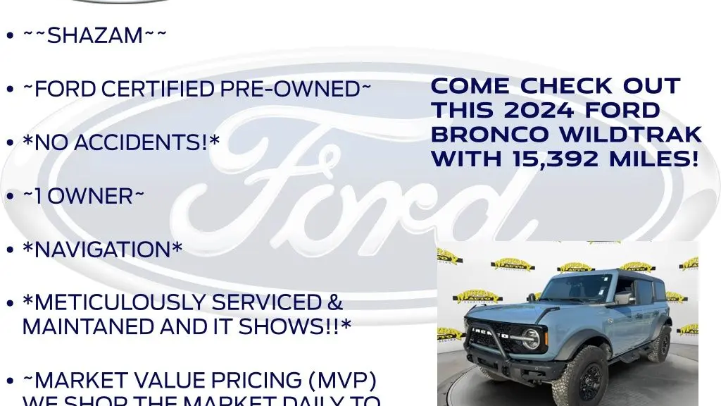 2024 Ford Bronco Wildtrak