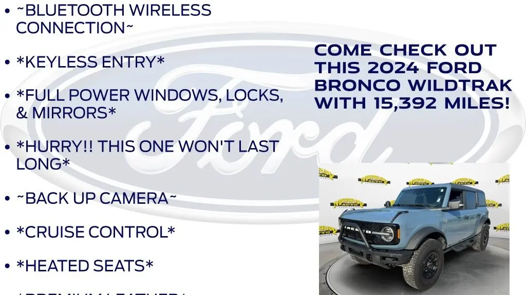 2024 Ford Bronco Wildtrak