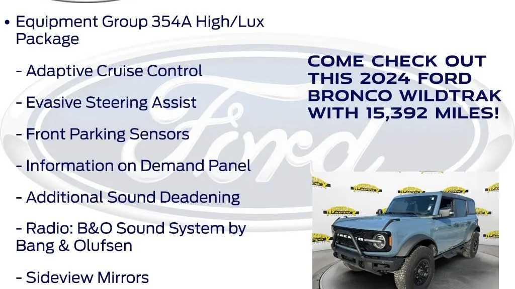 2024 Ford Bronco Wildtrak