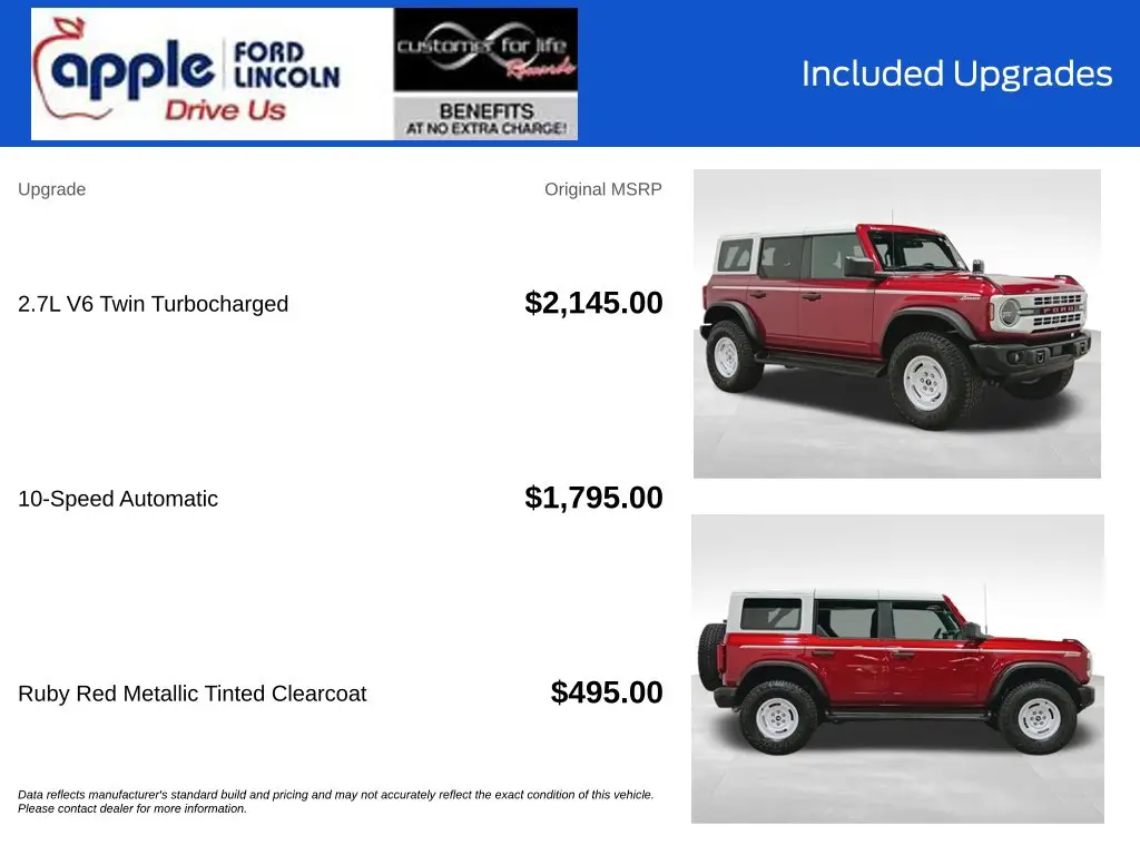 2025 Ford Bronco - $51,497