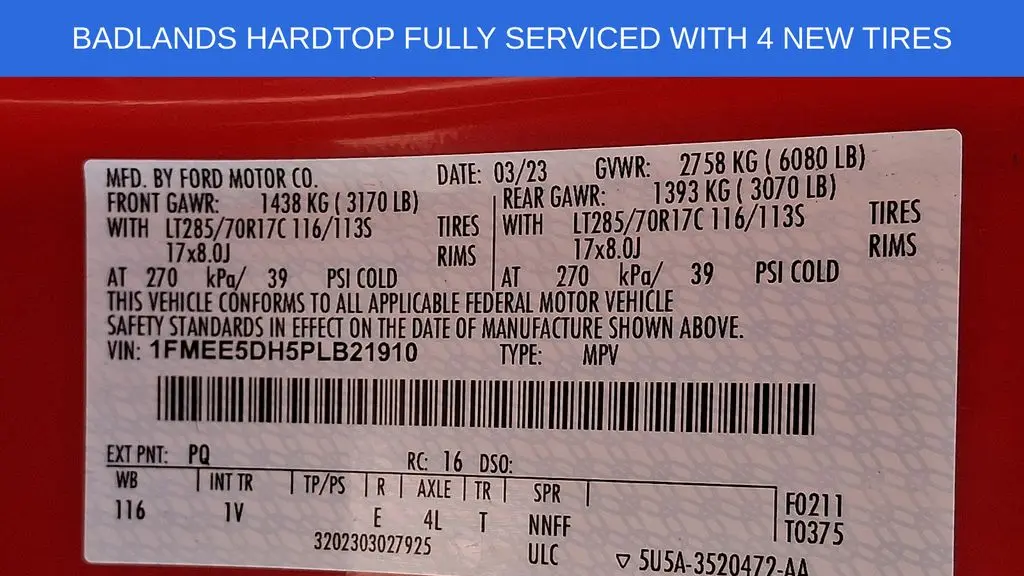 2023 Ford Bronco Base Advanced