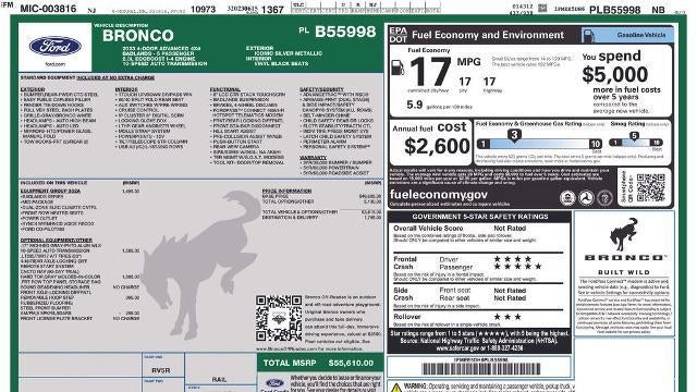 2023 Ford Bronco Base Advanced