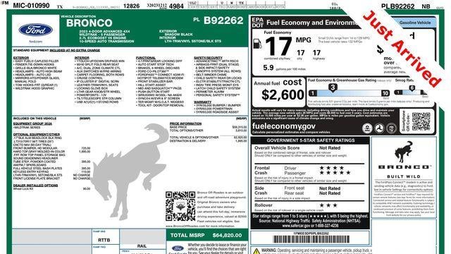 2023 Ford Bronco Base Advanced
