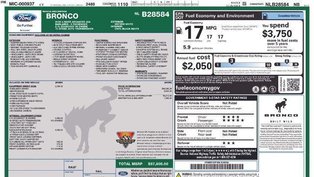2022 Ford Bronco Outer Banks Advanced