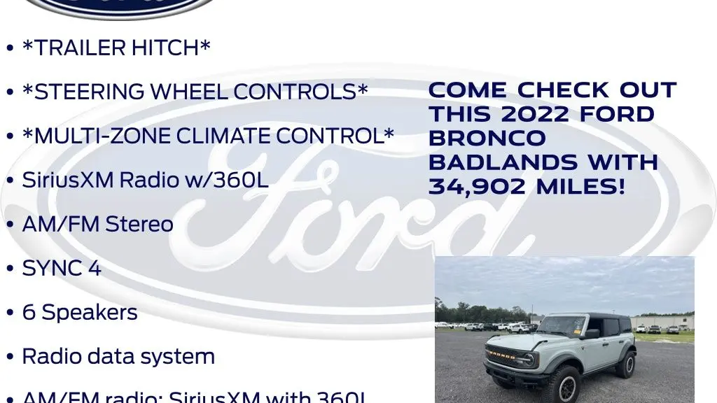 2022 Ford Bronco Big Bend Advanced