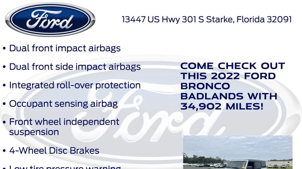 2022 Ford Bronco Big Bend Advanced