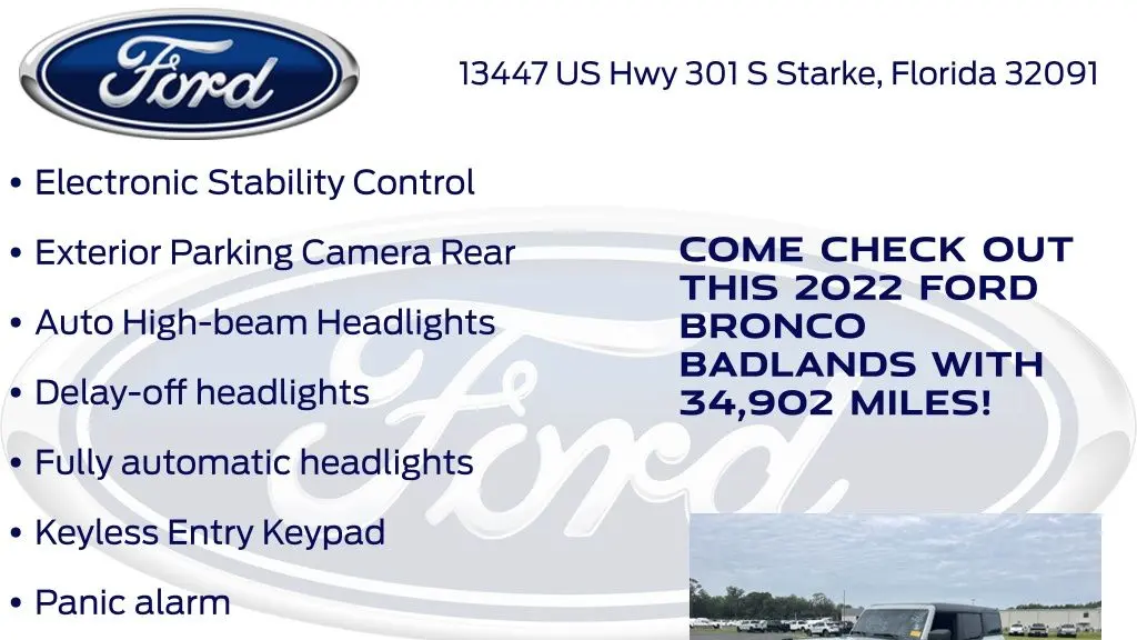 2022 Ford Bronco Big Bend Advanced