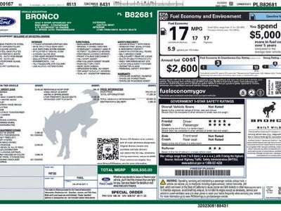 2023 Ford Bronco 4X4 Base Advanced 4DR SUV