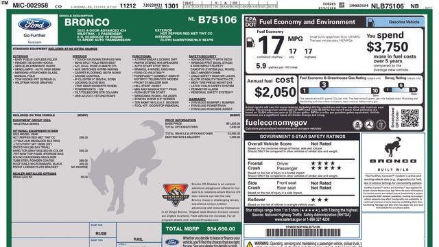 2022 Ford Bronco Base Advanced