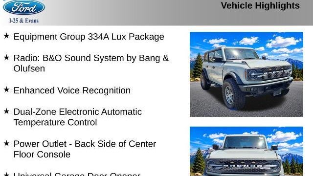2023 Ford Bronco Outer Banks Advanced