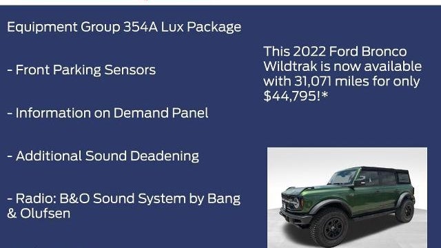2022 Ford Bronco Badlands Advanced