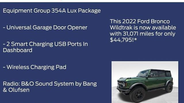 2022 Ford Bronco Badlands Advanced