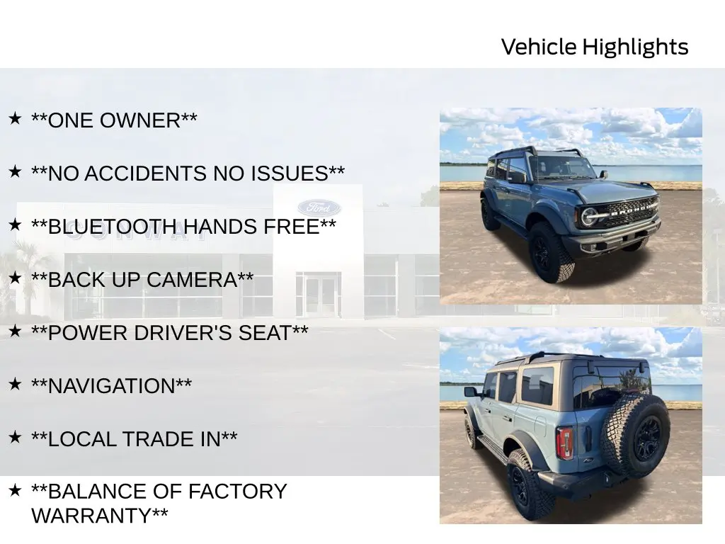 2022 Ford Bronco - $46,998