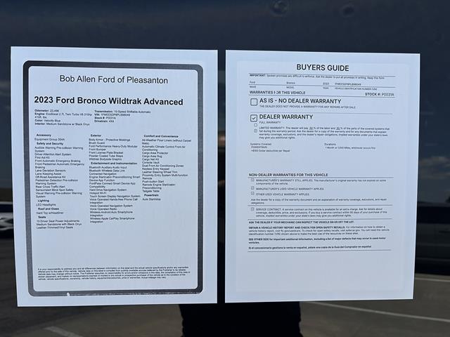 2023 Ford Bronco - $46,000
