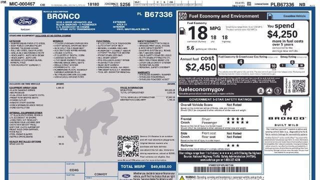 2023 Ford Bronco Base Advanced