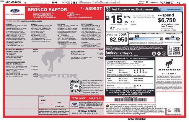 2023 Ford Bronco - $59,685