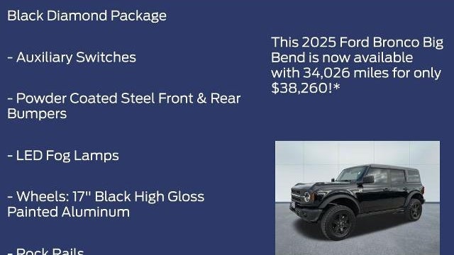 2025 Ford Bronco Big Bend