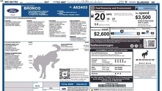 2025 Ford Bronco Outer Banks