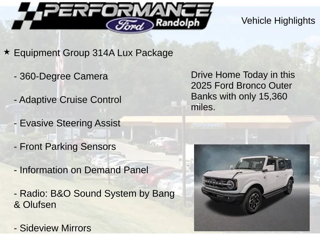 2025 Ford Bronco - $49,494