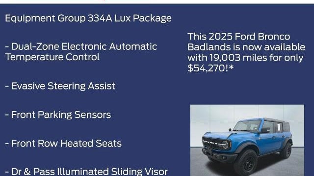 2025 Ford Bronco Badlands