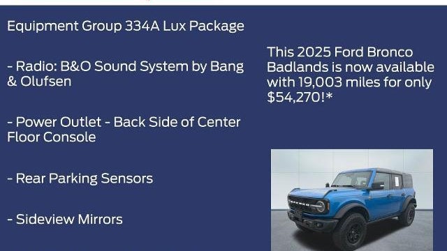 2025 Ford Bronco Badlands