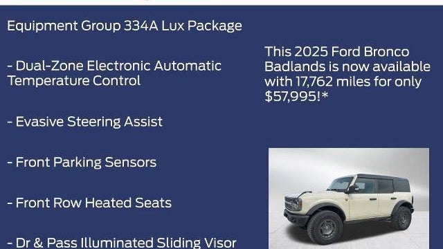 2025 Ford Bronco Badlands