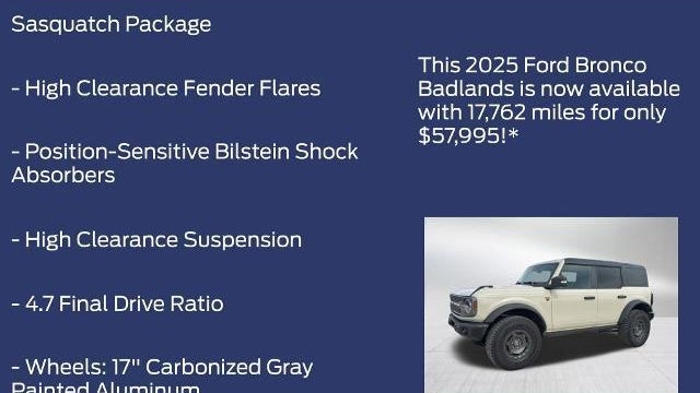 2025 Ford Bronco Badlands