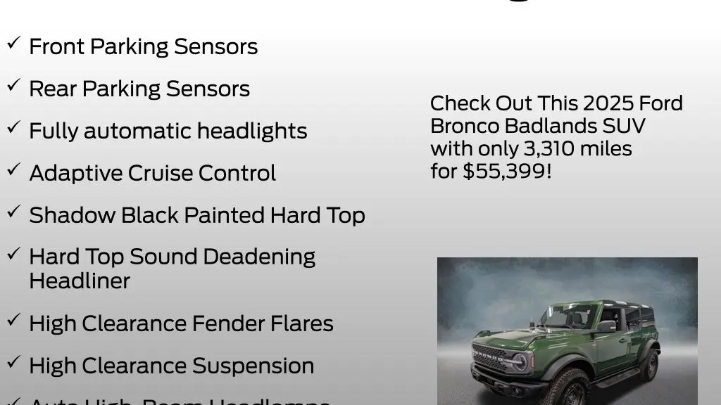 2025 Ford Bronco Badlands