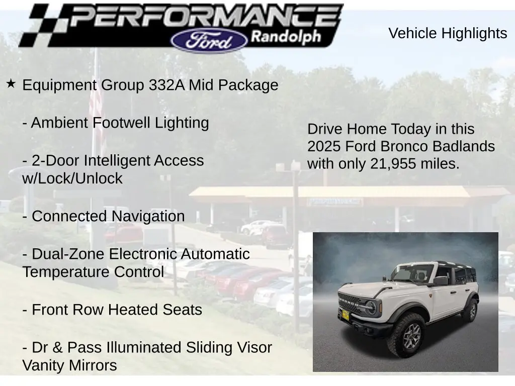 2025 Ford Bronco - $52,927