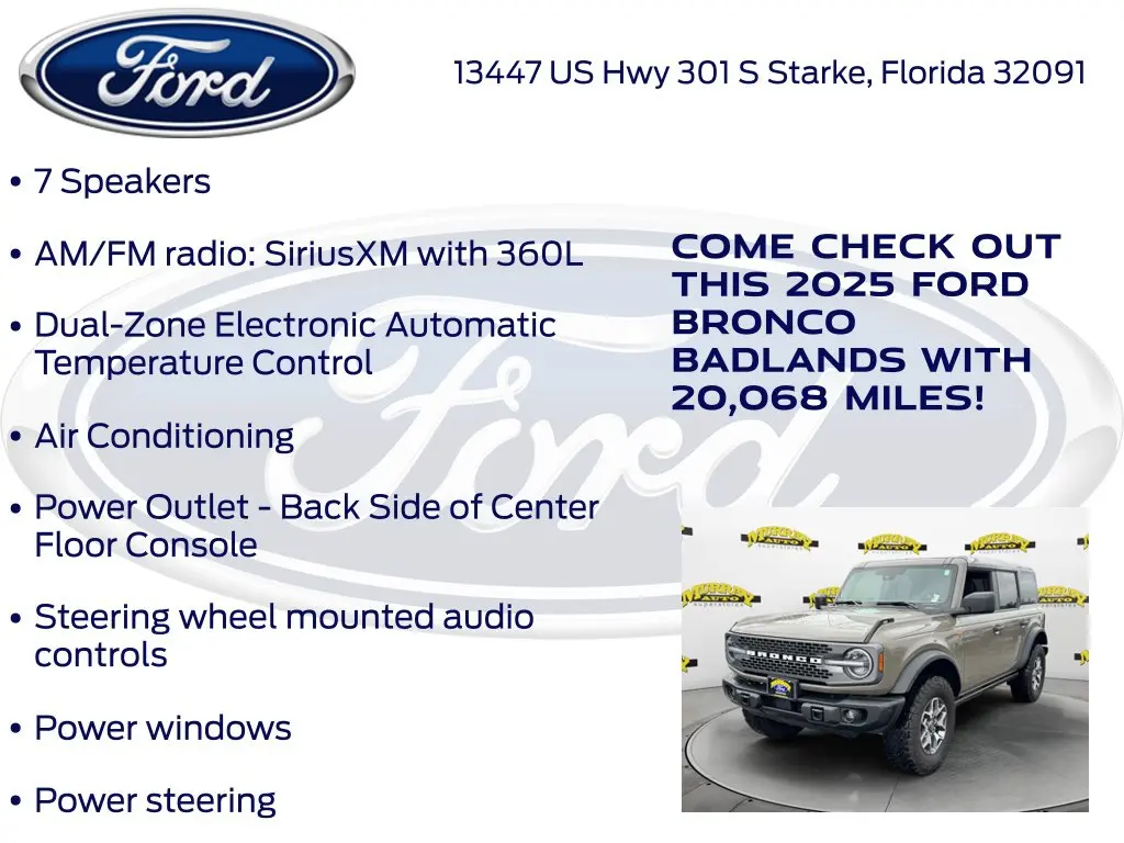 2025 Ford Bronco - $49,649