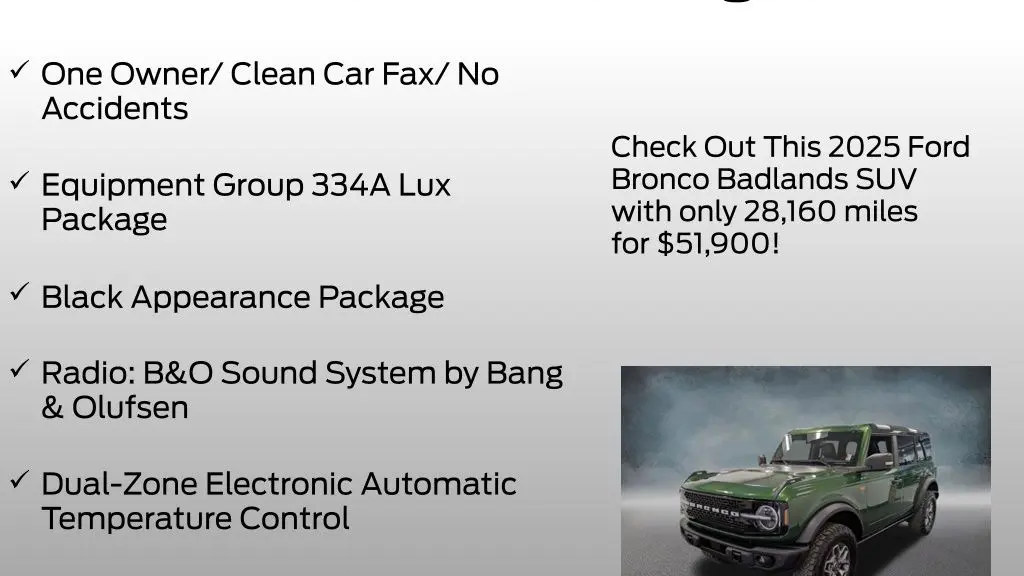 2025 Ford Bronco Badlands