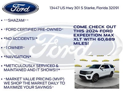 2024 Ford Expedition MAX 4X2 XLT 4DR SUV