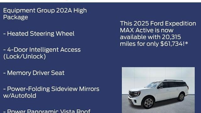2025 Ford Expedition MAX Active