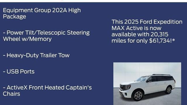 2025 Ford Expedition MAX Active
