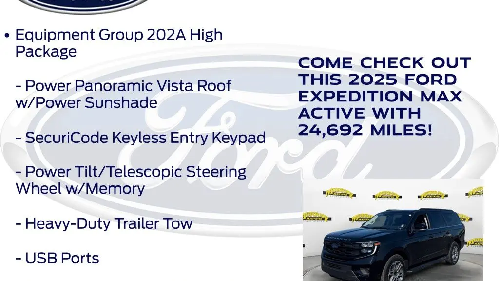 2025 Ford Expedition MAX Active