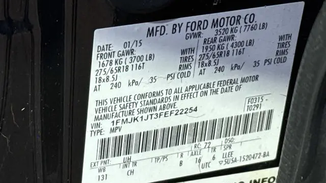 2015 Ford Expedition EL XLT