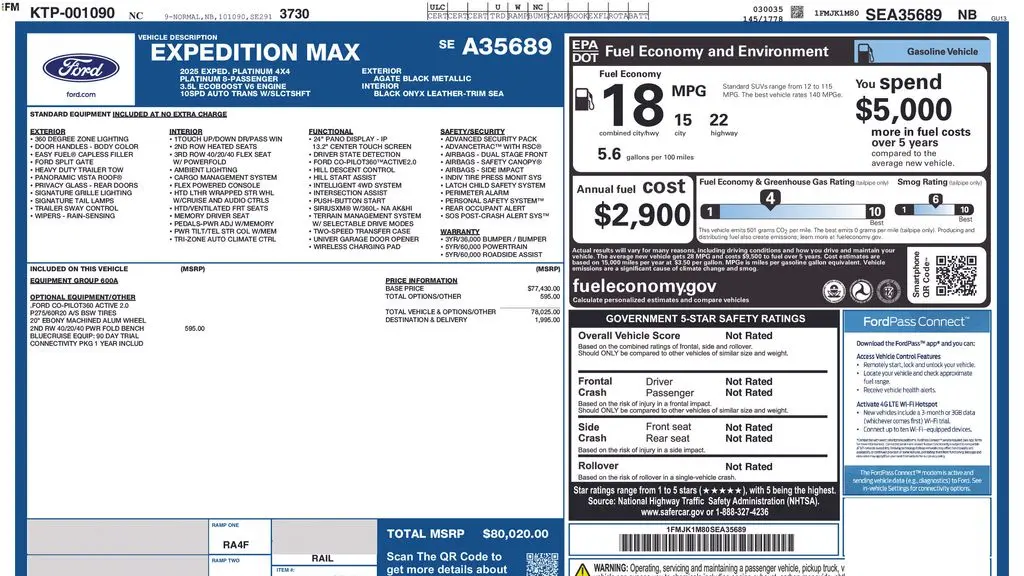 2025 Ford Expedition MAX Platinum