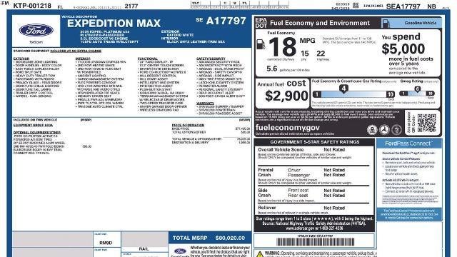 2025 Ford Expedition MAX Platinum
