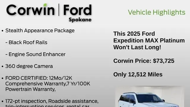 2025 Ford Expedition MAX Platinum