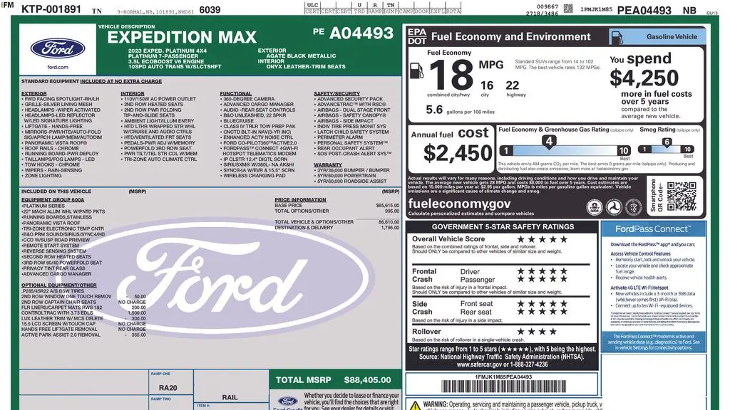 2023 Ford Expedition MAX Platinum