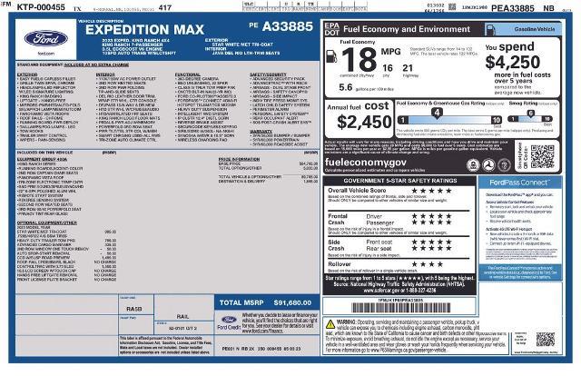 2023 Ford Expedition - $61,400