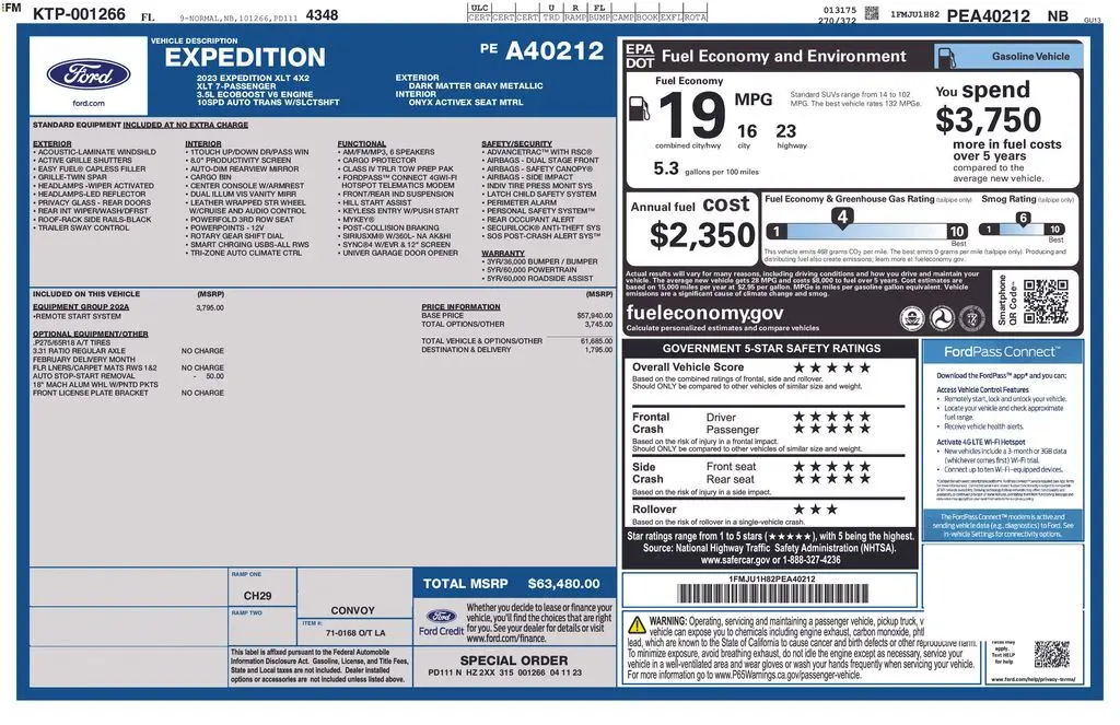 2023 Ford Expedition XLT — photo 1 of 19