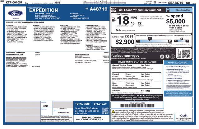2025 Ford Expedition - $52,694