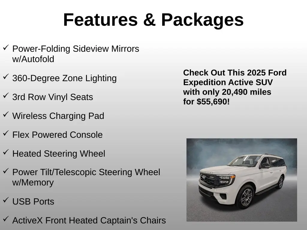 2025 Ford Expedition - $55,690