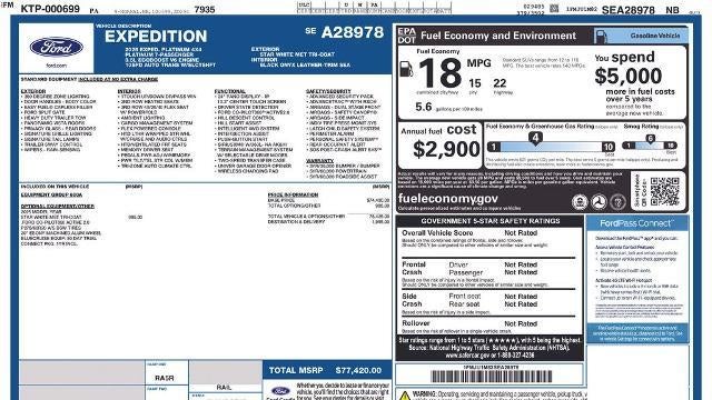 2025 Ford Expedition Platinum