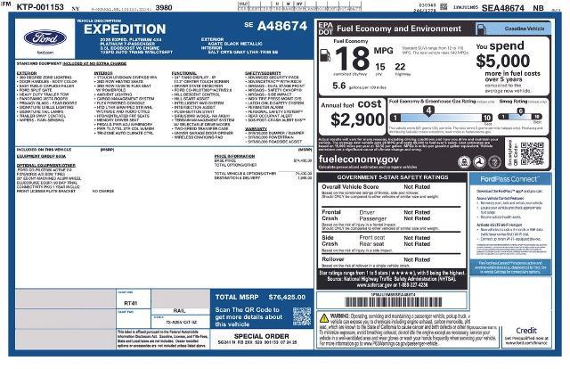 2025 Ford Expedition Platinum — photo 1 of 12
