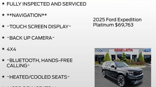 2025 Ford Expedition Platinum