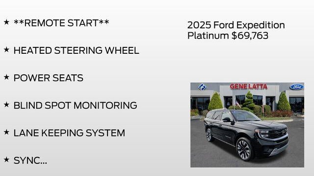 2025 Ford Expedition Platinum