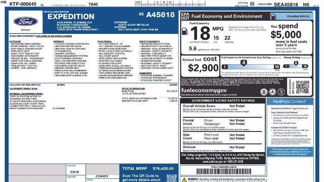 2025 Ford Expedition Platinum